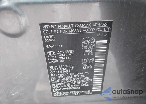 2016 Nissan Rogue S from USA, damaged, VIN KNMAT2MV3GP636913